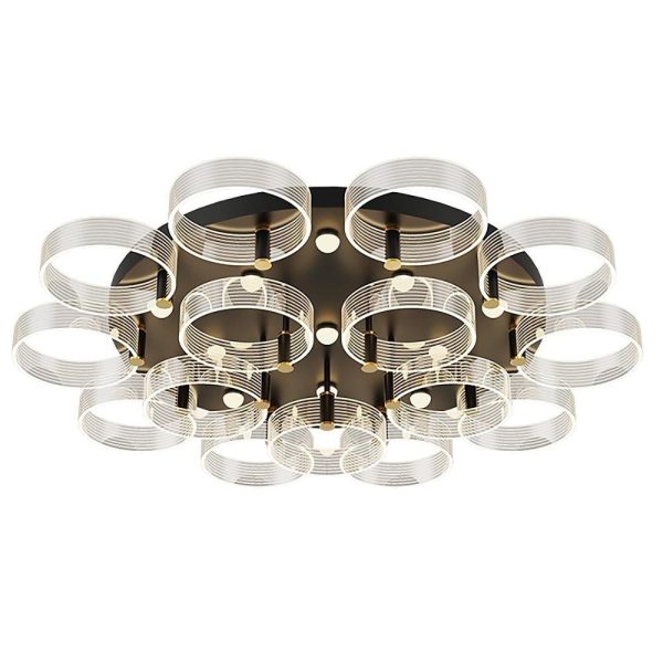 Circles Modernist LED Flush Mount Ceiling Light for Living Room - Image 9