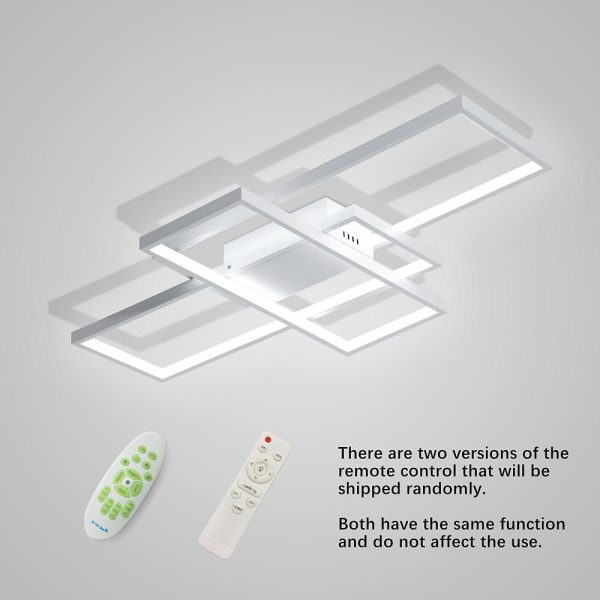 Display Of Rectangles Abstract LED Flush Mount Ceiling Lights for Bedroom - Image 23