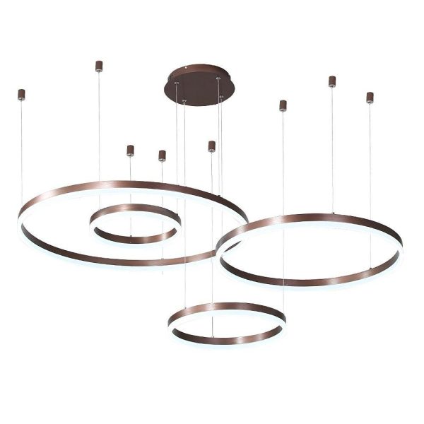 Circle Aluminum Large Chandeliers for High Ceilings Living Room Ceiling Lights - Image 8