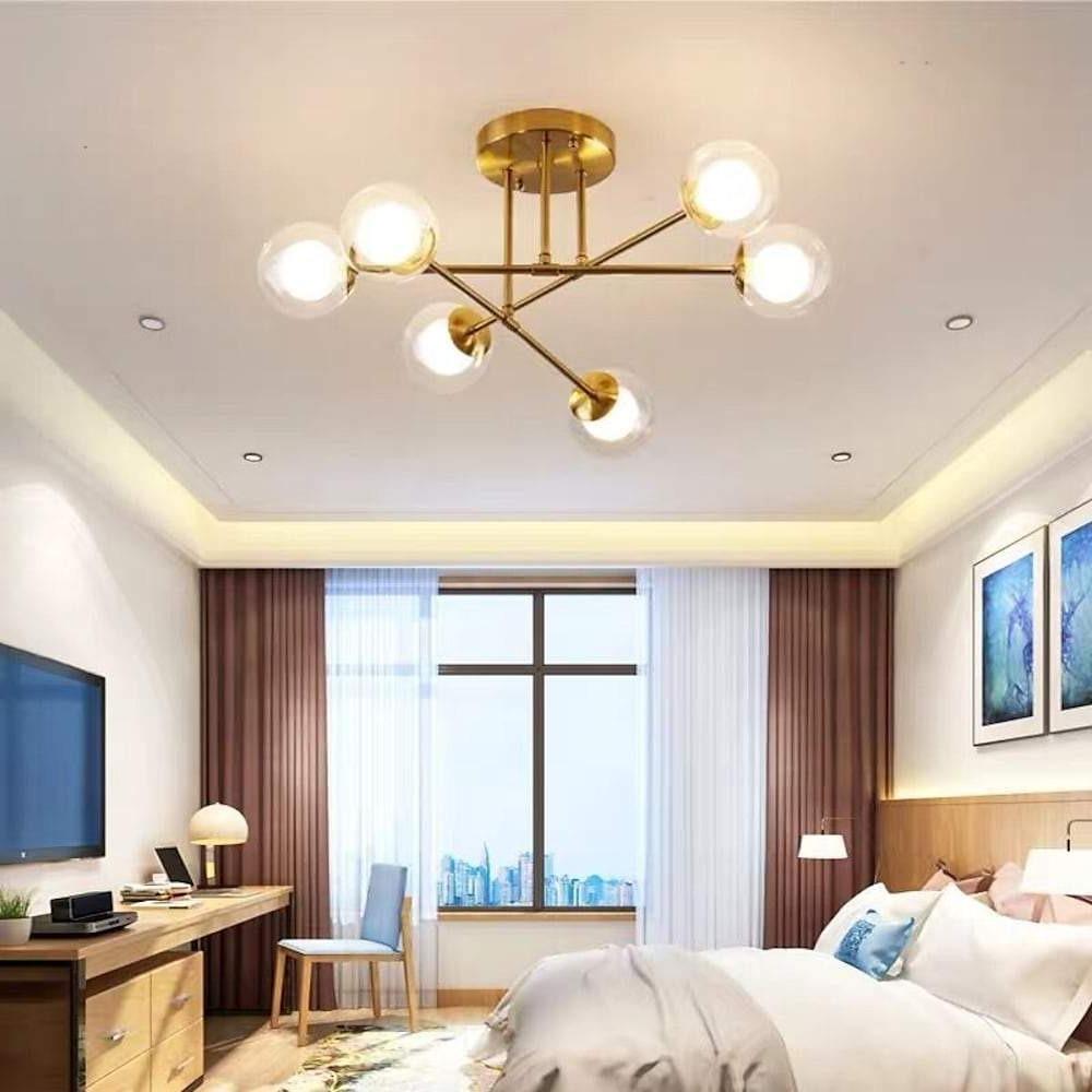 qekqgg1605267072451-c41e8589-b416-4a2a-b543-847f47db26ef.jpg 6-light Glass Globe LED Modern Pendant Light Hanging Lamp Island Lights - Image 1