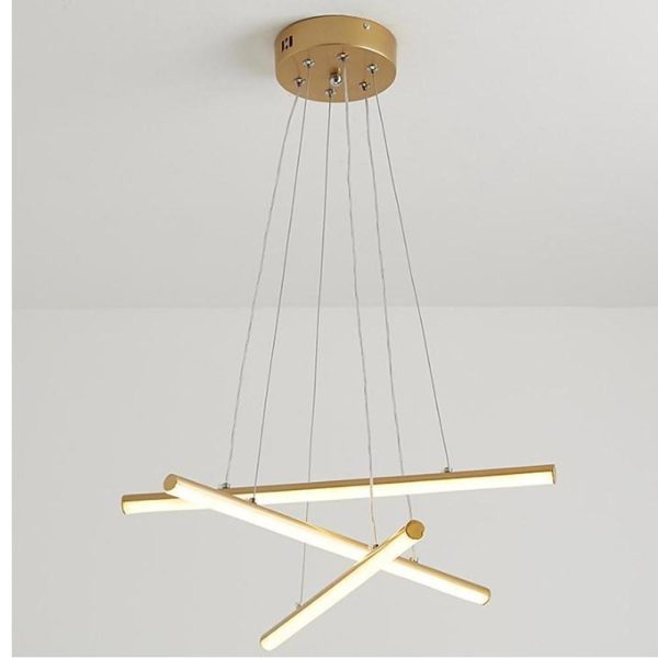 3-piece LED Strip Linear Modern Chandelier Pendant Light Hanging Lamp - Image 6