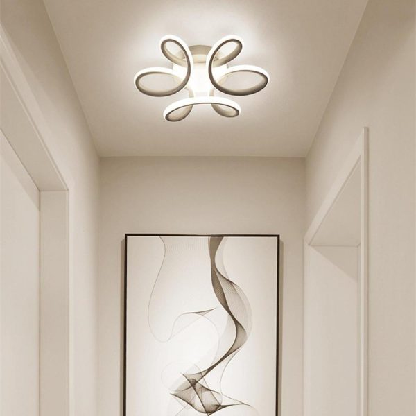 Waves Flower LED Modern Ceiling Light Fixture Flush Mount Lighting Ceiling Lamp - Image 2