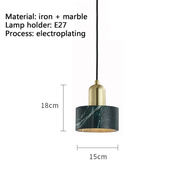 Circular Electroplated Metal LED Vintage Kitchen Pendant Lighting - Image 6