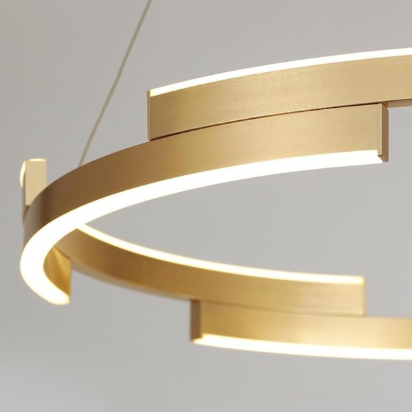 Geometrical Circular LED Modern Chandeliers Kitchen Island Lighting - Image 7