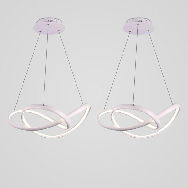 Interweaving Curved Decor Dimmable LED Adjustable Modern Pendant Lighting - Image 5