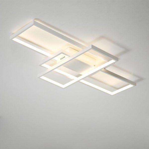 Display Of Rectangles Abstract LED Flush Mount Ceiling Lights for Bedroom - Image 21