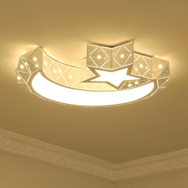 Moon Star Shaped LED Modern Ceiling Lights Flush Mount Lighting Hanging Lamp - Image 6