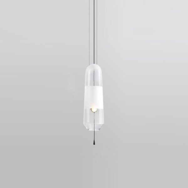 Long Oval Glass LED Nordic Pendant Light Hanging Lamp Island Lights - Image 5