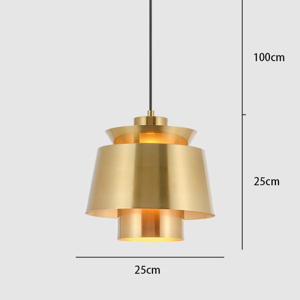 Creative Cylindrical Electroplated Metal LED Modern Pendant Lighting - Image 4
