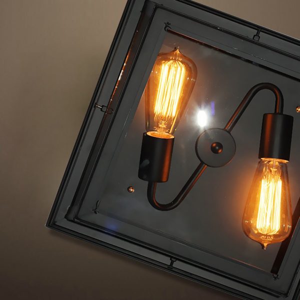 Retro Industrial Style Creative Double-head Porch Balcony Corridor LED Ceiling Lamp - Image 7