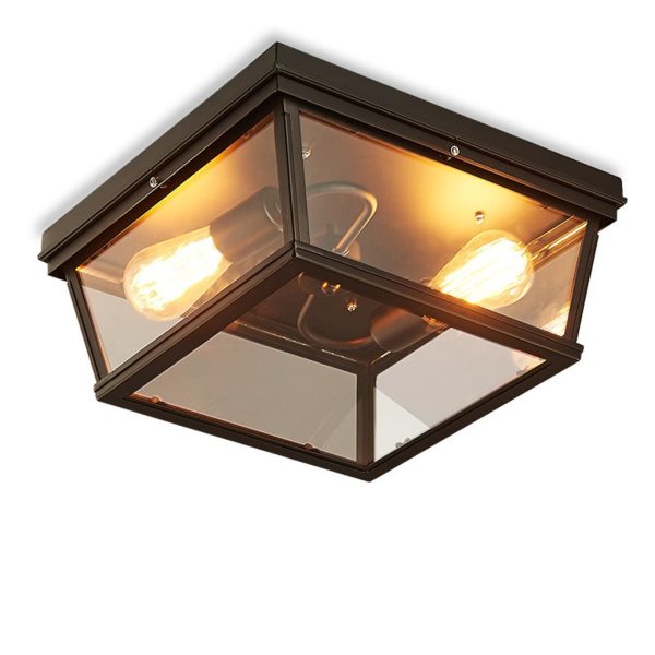 Retro Industrial Style Creative Double-head Porch Balcony Corridor LED Ceiling Lamp - Image 6