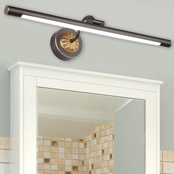 Black Copper Linear Rotatable Bathroom Vanity Light with 240?? Adjustable LED Head - Image 2