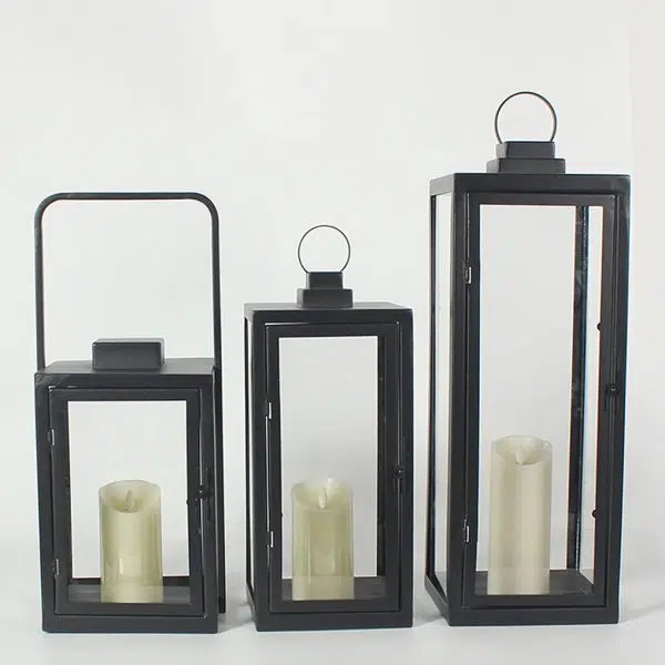 Glass Candle Holder DC 5V LED Black Modern Portable Outdoor Floor Llights - Image 8
