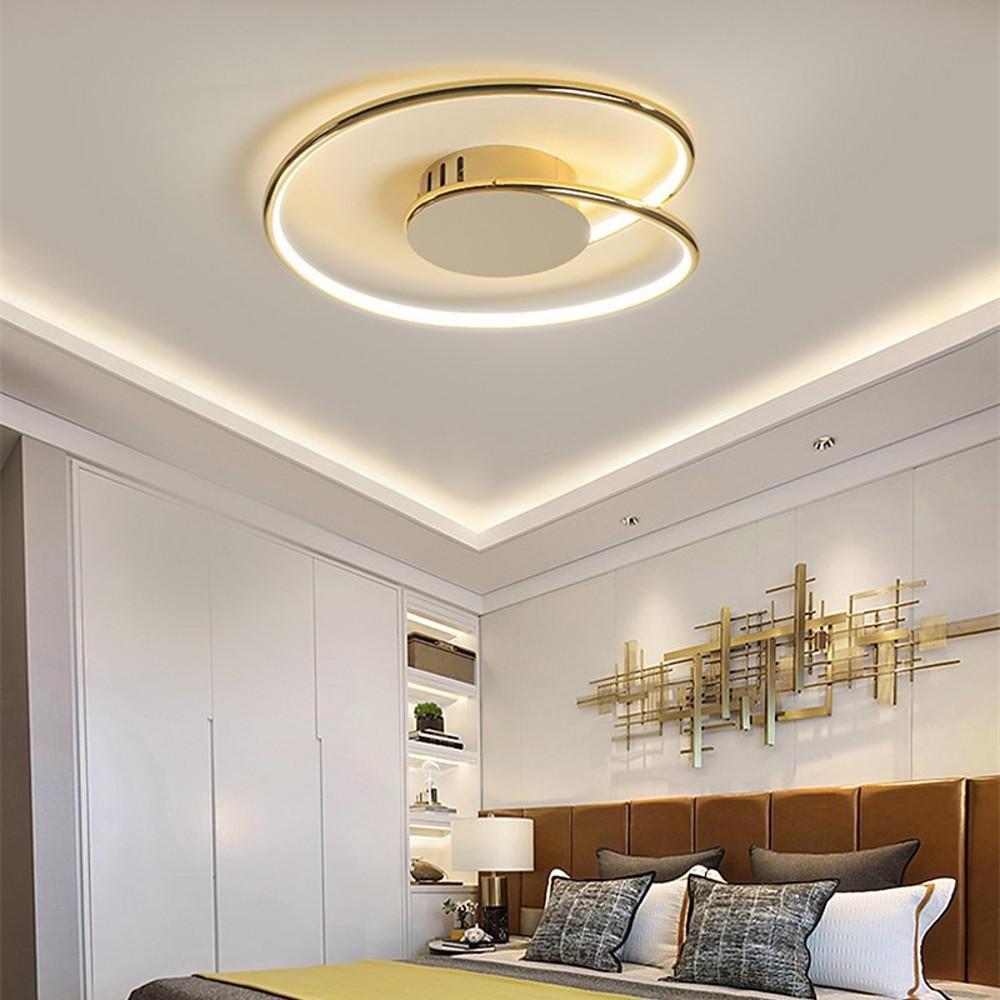rkeahq1603100935011-b2b95590-6d3f-47c4-947d-c1407f06d175.jpg Unusual Flush Mount Ceiling Light Circular Metal Silica Gel LED Light - Image 1