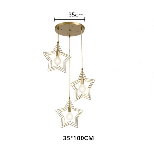 Multi Star Shaped Modern Pendant Lighting Metal Pendant Lighting - Image 11