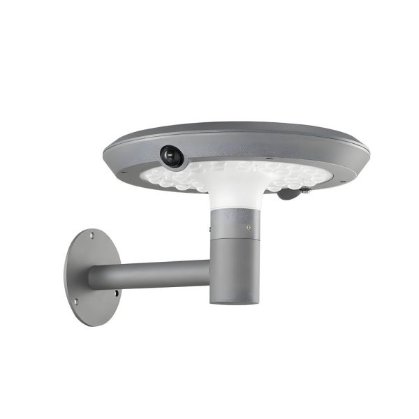 Round Solar-Powered LED Outdoor Wall Light with Motion Sensor - Image 7