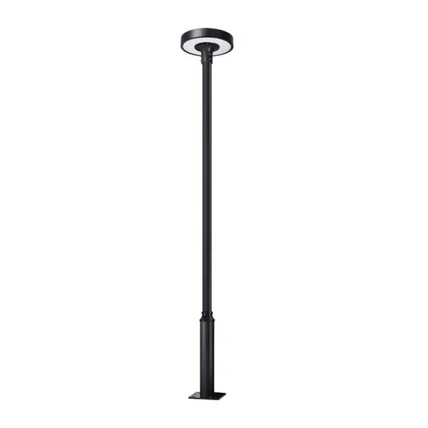 Round Waterproof Smart Remote Control LED Solar Lamp Post Top Lights - Image 12