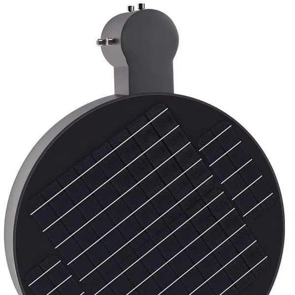 Round Waterproof Smart Remote Control LED Solar Lamp Post Top Lights - Image 7