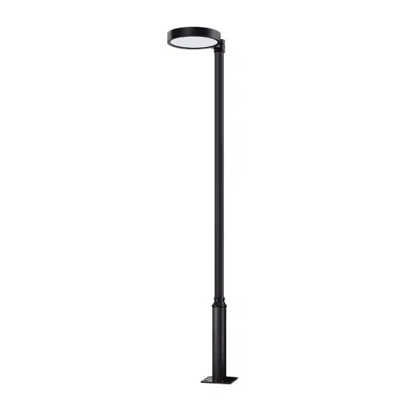 Round Waterproof Smart Remote Control LED Solar Lamp Post Top Lights - Image 11