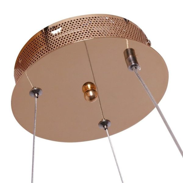 Circular Design LED Gold Modern Chandeliers Kitchen Pendant Lighting - Image 11