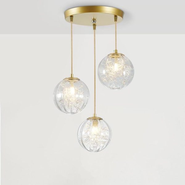 Nordic Artistic Glass Pendant Lighting Globe Pendant Lighting - Image 3