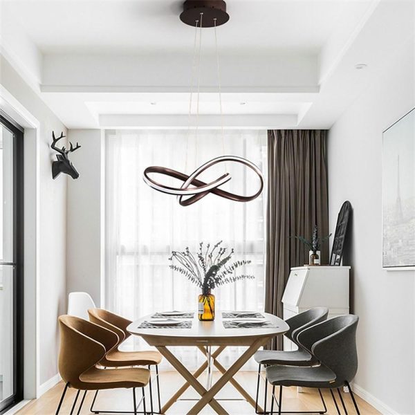 Mobius Ring Pendant 1-light Cluster LED Ceiling Light - Image 2