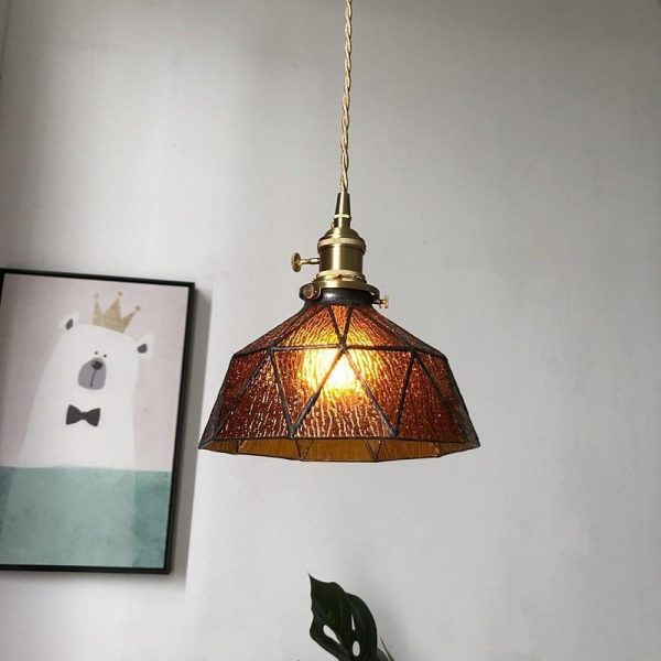 Lantern Industrial Island Kitchen Pendant Lighting Glass Metal Pendant Lighting - Image 4