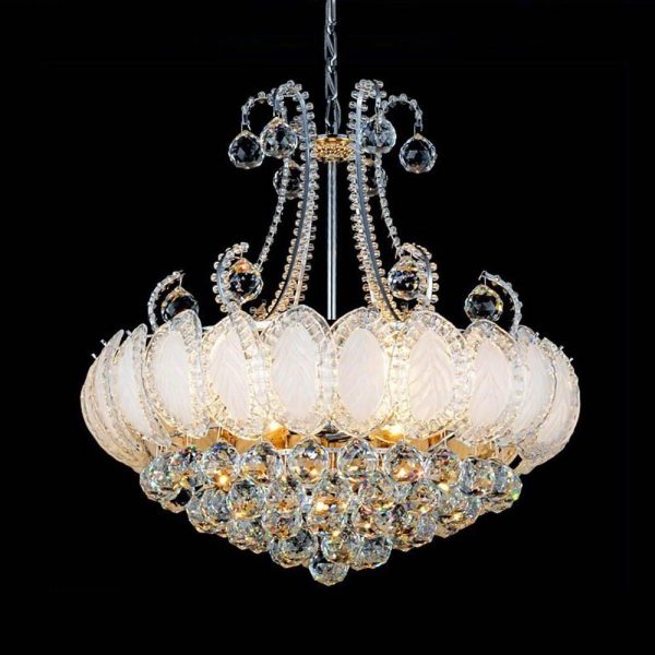 8-light Modern Gold/Silver Vintage Crystal Chandeliers For Living Room - Image 12