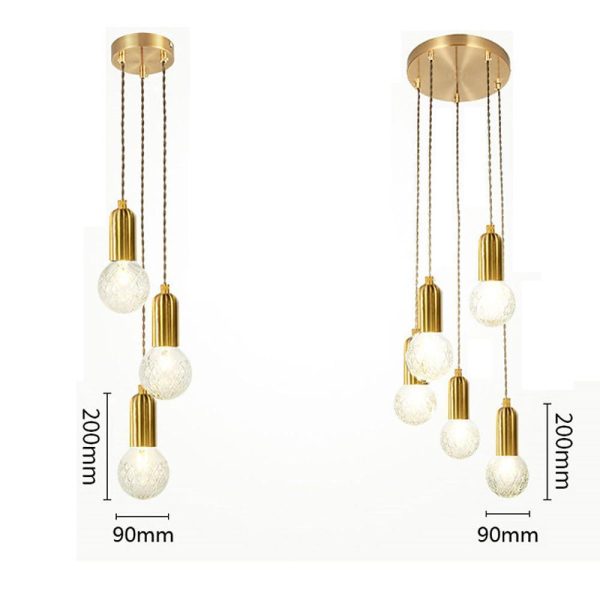 Acrylic Bubble Globe LED Modern Pendant Light Hanging Lamp Island Lights - Image 7