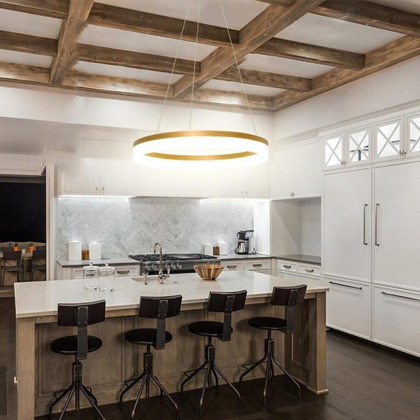 Flat Circular Island Kitchen Pendant Lighting Contemporary Pendant Light - Image 6