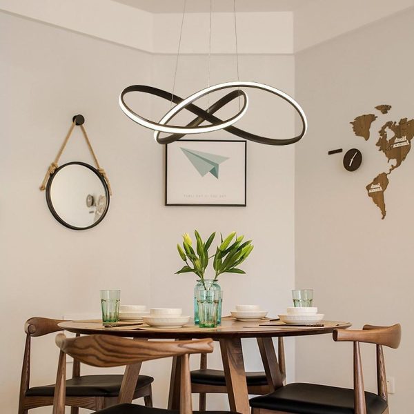 Mobius Ring Pendant 1-light Cluster LED Ceiling Light - Image 5