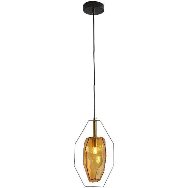 Electroplated Metal Glass LED Nordic Pendant Lighting Kitchen Island Lighting - Image 9