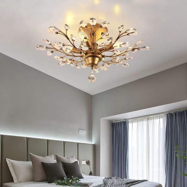 Unique Contemporary Chandeliers Crystal Flower Chandelier for Living Room - Image 5