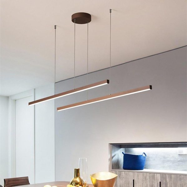 Modern Farmhouse Linear Chandelier Metal for Dining Room Living Room - Image 4