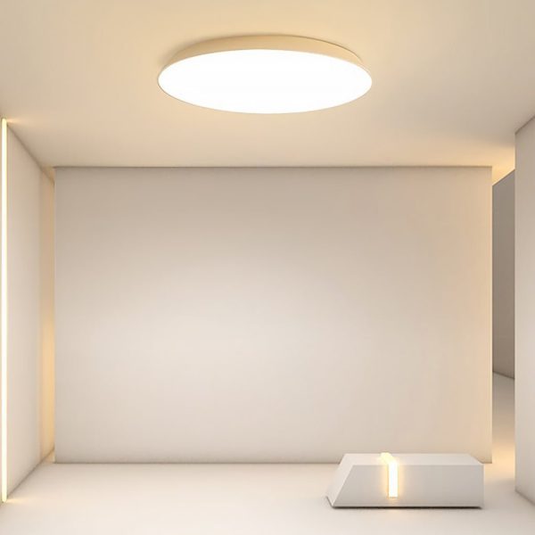 Simple Bowl Shaped Iron Acrylic Flush Mount Light for Study Living room Bedroom - Image 2