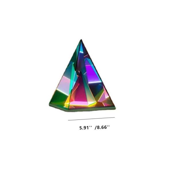 Magic Cube Box Triangle Acrylic Color LED Table Lamp - Image 8