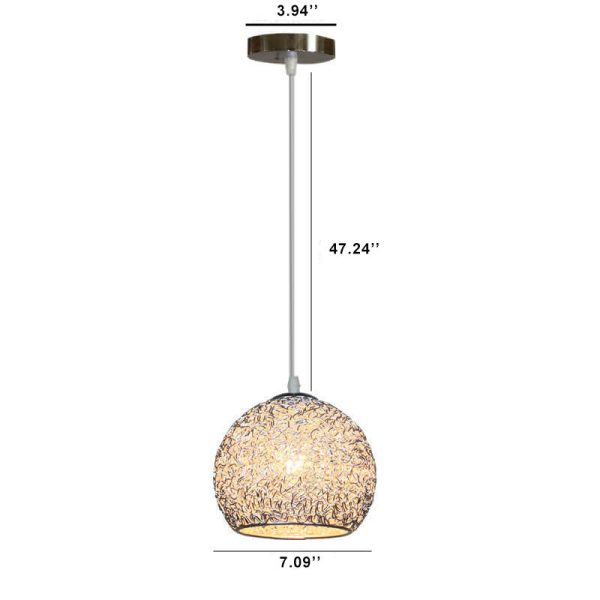Modern Aluminum Wire 1-Light Dome Pendant Light - Image 14