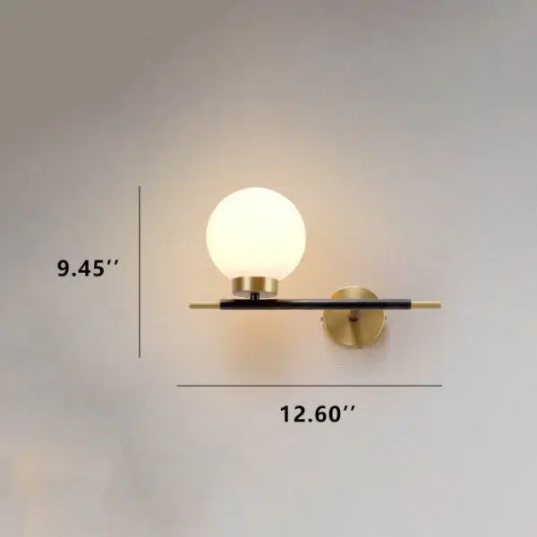 Nordic Minimalist Magic Bean Glass 1/2 Light Wall Sconce Lamp - Image 8