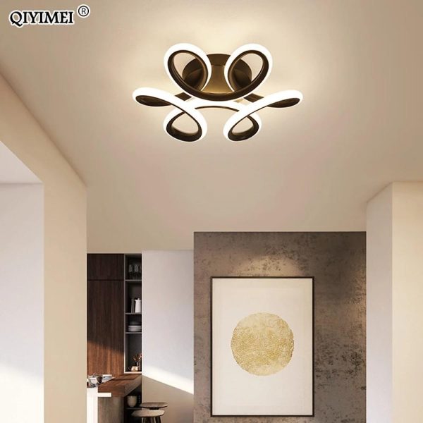 Waves Flower LED Modern Ceiling Light Fixture Flush Mount Lighting Ceiling Lamp - Image 3