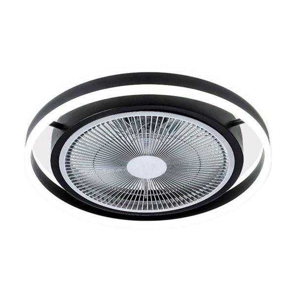 Round Dimming LED Modern Inverter Bladeless Ceiling Fan with Lights - Image 6