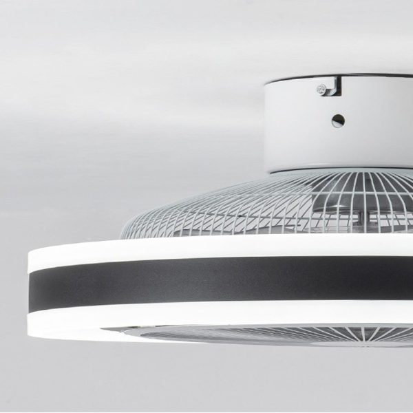 Round Dimming LED Modern Inverter Bladeless Ceiling Fan with Lights - Image 8