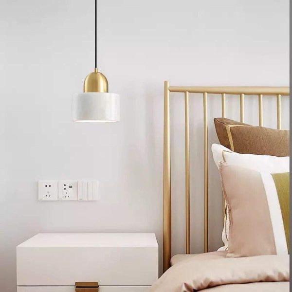 Modern Metal Marble Mini Pendant Lights Classic Artistic Pendant Lighting - Image 2