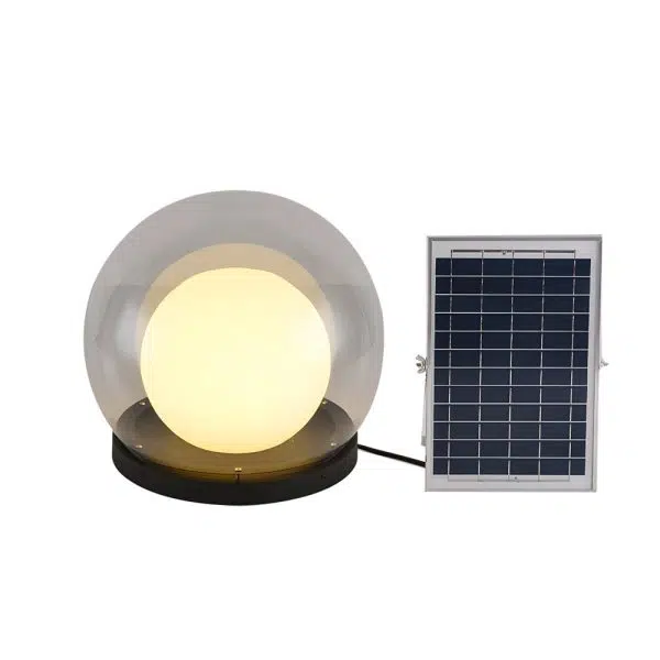 Solar Bubble Lunar Post Light Waterproof Globe Outdoor Lantern Gate Light Outdoor Lamp Landscape Light - Image 10