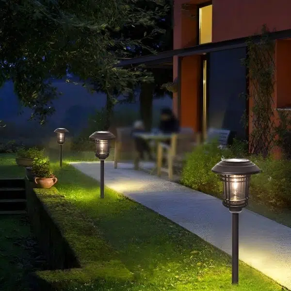 Solar Outdoor Lights Garden Lights LED Post Lights Landscape Lighting Pathway Lights - Image 3