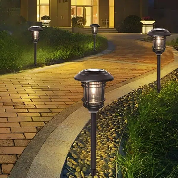 Solar Outdoor Lights Garden Lights LED Post Lights Landscape Lighting Pathway Lights - Image 2