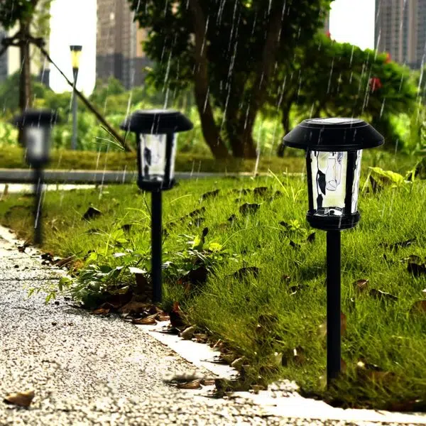Solar Outdoor Lights LED Post Lights Garden Lights Pathway Lights Waterproof - Image 4
