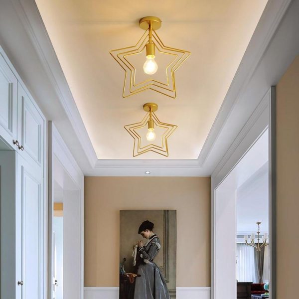 Multiple Metal Star LED Modern Pendant Lighting Hanging Ceiling Lights - Image 3