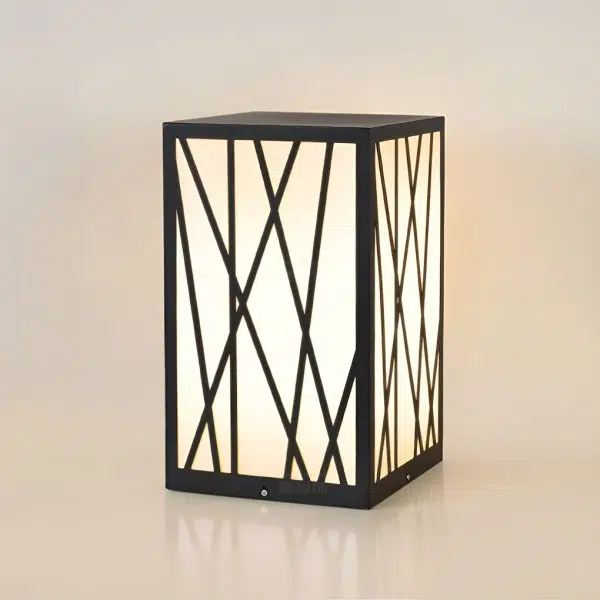 Square 20W LED Waterproof Modern Solar Post Lights Outdoor Pathway Lights - Image 8
