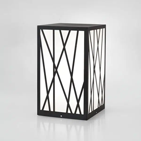 Square 20W LED Waterproof Modern Solar Post Lights Outdoor Pathway Lights - Image 7