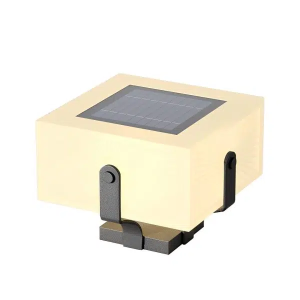Square IP65 Waterproof LED Creative Modern Solar Fence Post Lights - Image 10